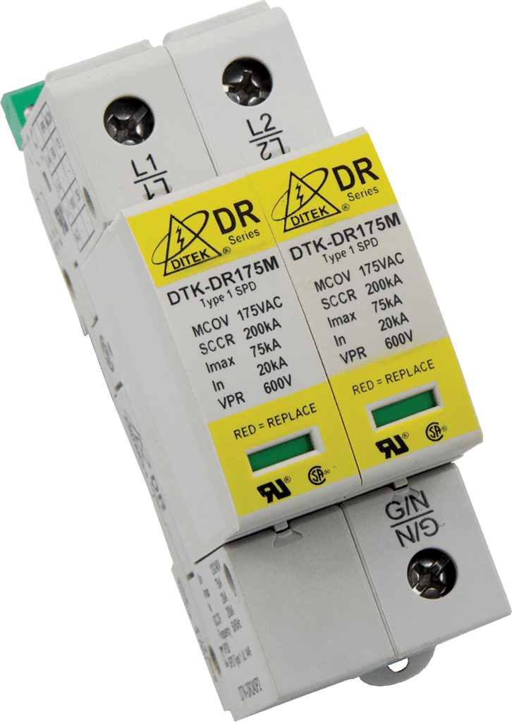 DITEK DTK-MRJPOE 10GB Ethernet Surge Protector – Inline, Cat6, Wall-Mountable